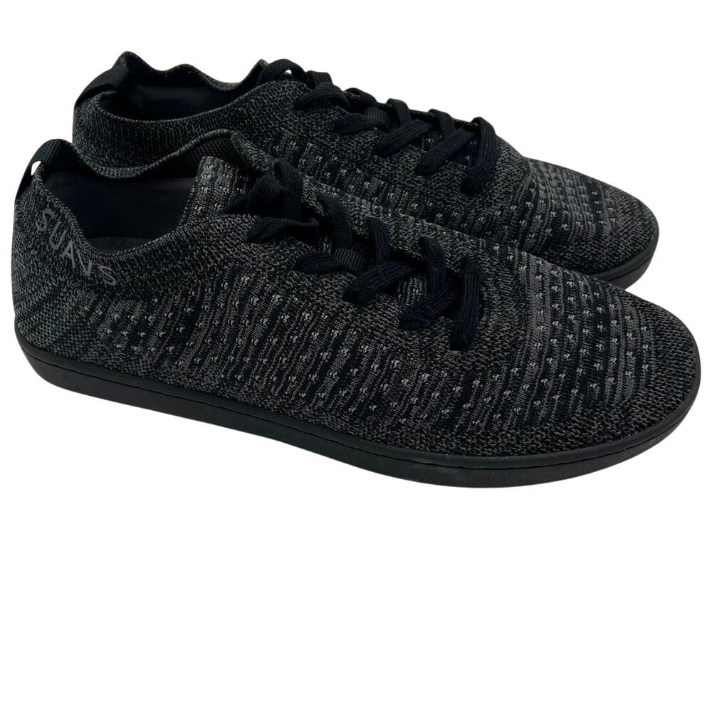 SUAVS Zilker Sneaker Mens 10 Black Minimalist Lightweight Knit Comfort Shoe